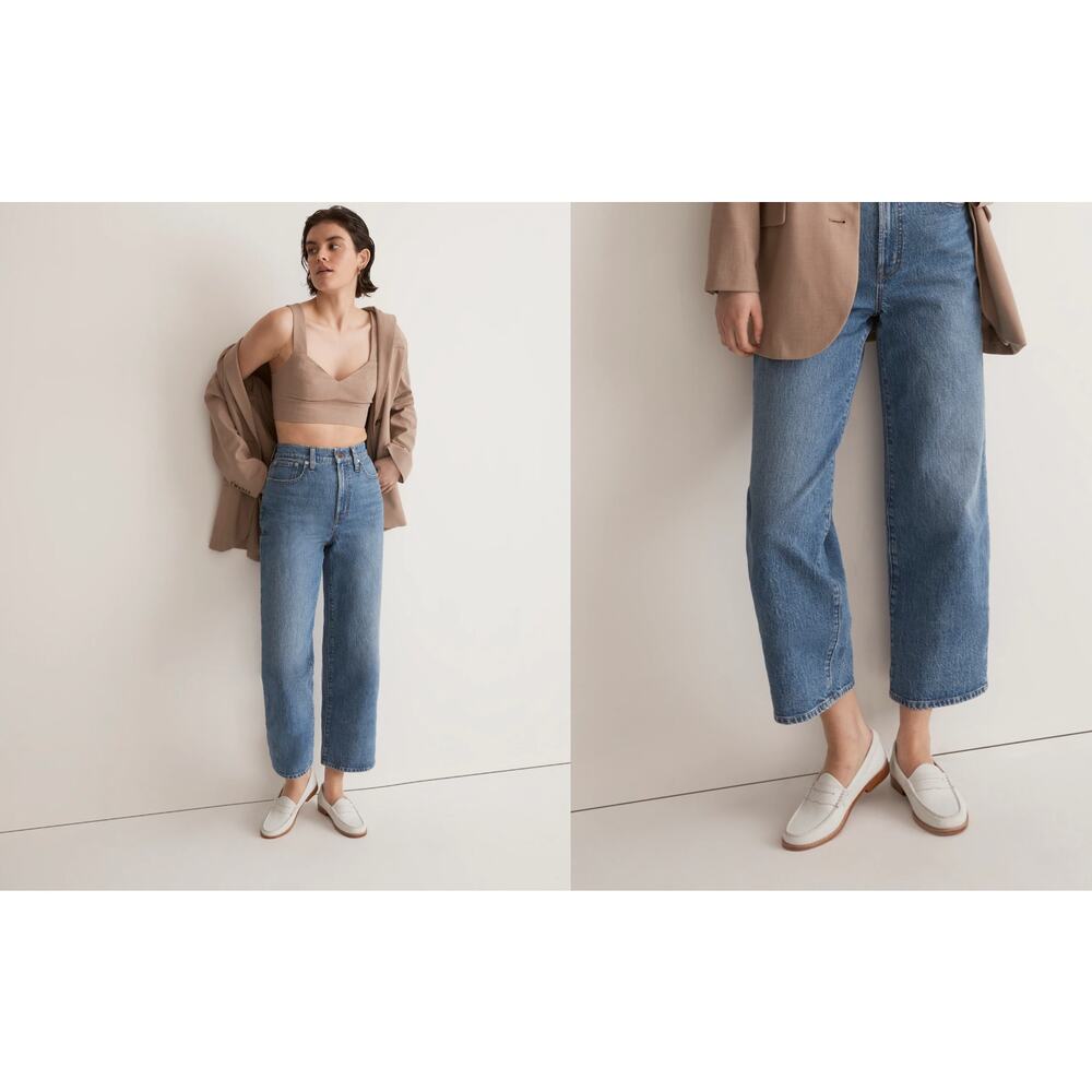 MADEWELL the perfect Vintage wide-leg crop jean size 26